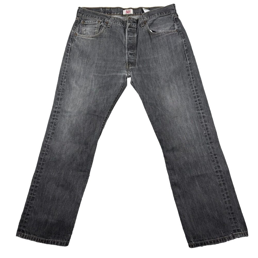 Vintage Levis 501 Jeans Mens 38x30 Black Button Fly Fade Denim Cowboy Y2K XX