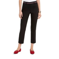 TOMMY HILFIGER Bristol Slim Ribbon-Trim Ankle Pants Size 12