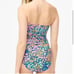J CREW Strapless Bikini Top with Mid-Rise Bottom
