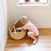 Natural Market Basket by Design Dua | Home Decor | Easter Basket | Bolga Basket