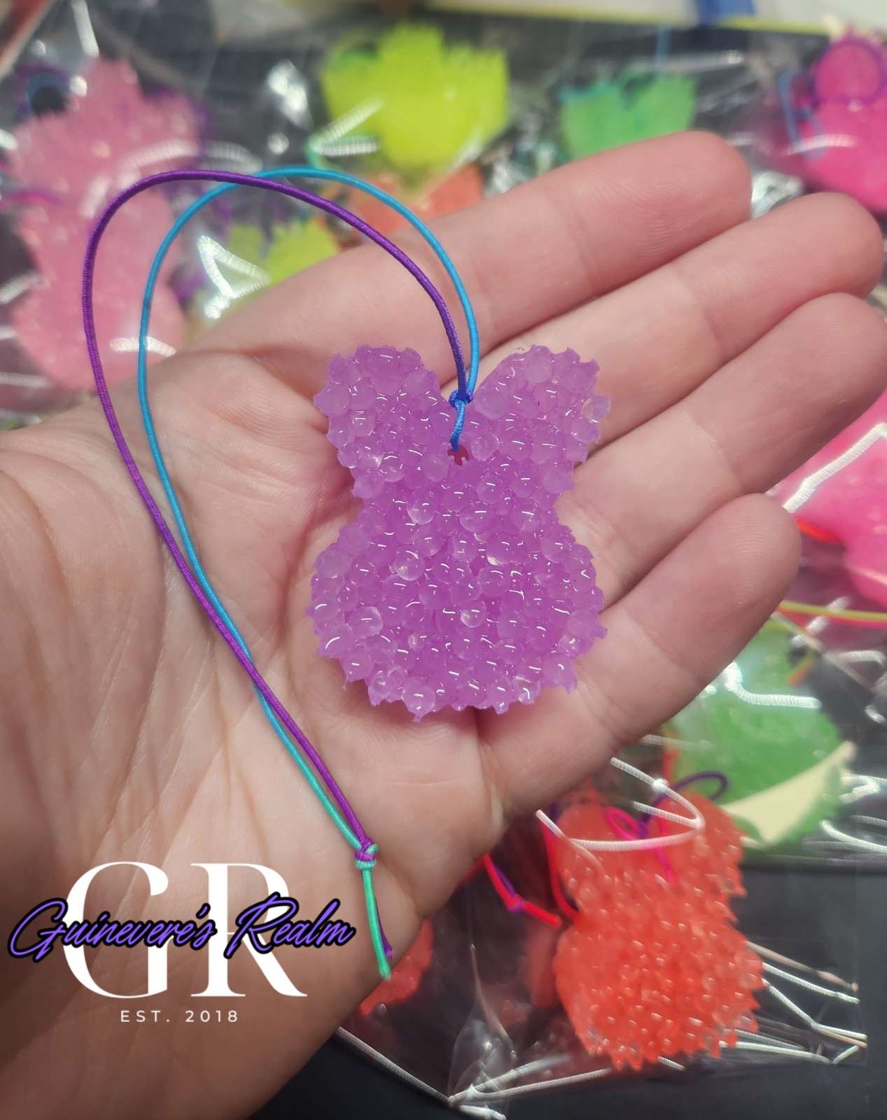 Lot of 20 Mini Bunny Easter Car Freshies Thank You Customer Gifts Air Fresheners