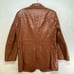 JCPenney Blazer Jacket Mens Size 40 Vintage Brown Leather Classic Retro Style