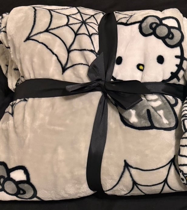 Skully Hello Kitty Blanket