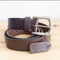 Coach leather belts for men