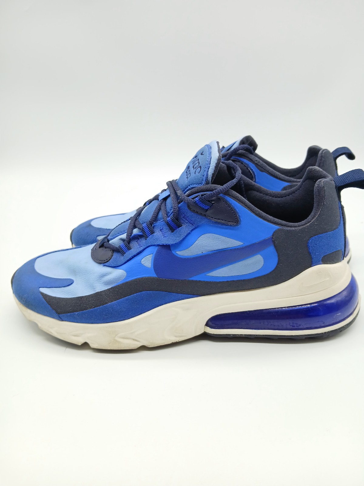 NIKE AIRMAX 270 REACT PAC BLU/HYR BLU M7.5-W9
