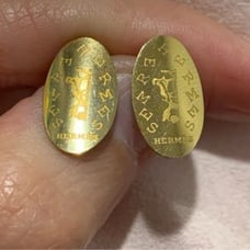 Oval Logo Faux Earrings da