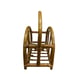 Mid Century Rattan Bamboo Magazine Rack / Record Holder Vintage Retro