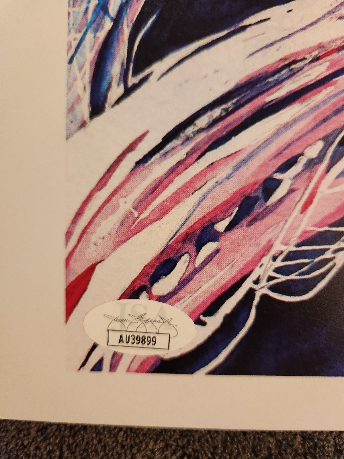 WWE Superstar Liv Morgan Autographed Rob Schamberger Art Print - detail