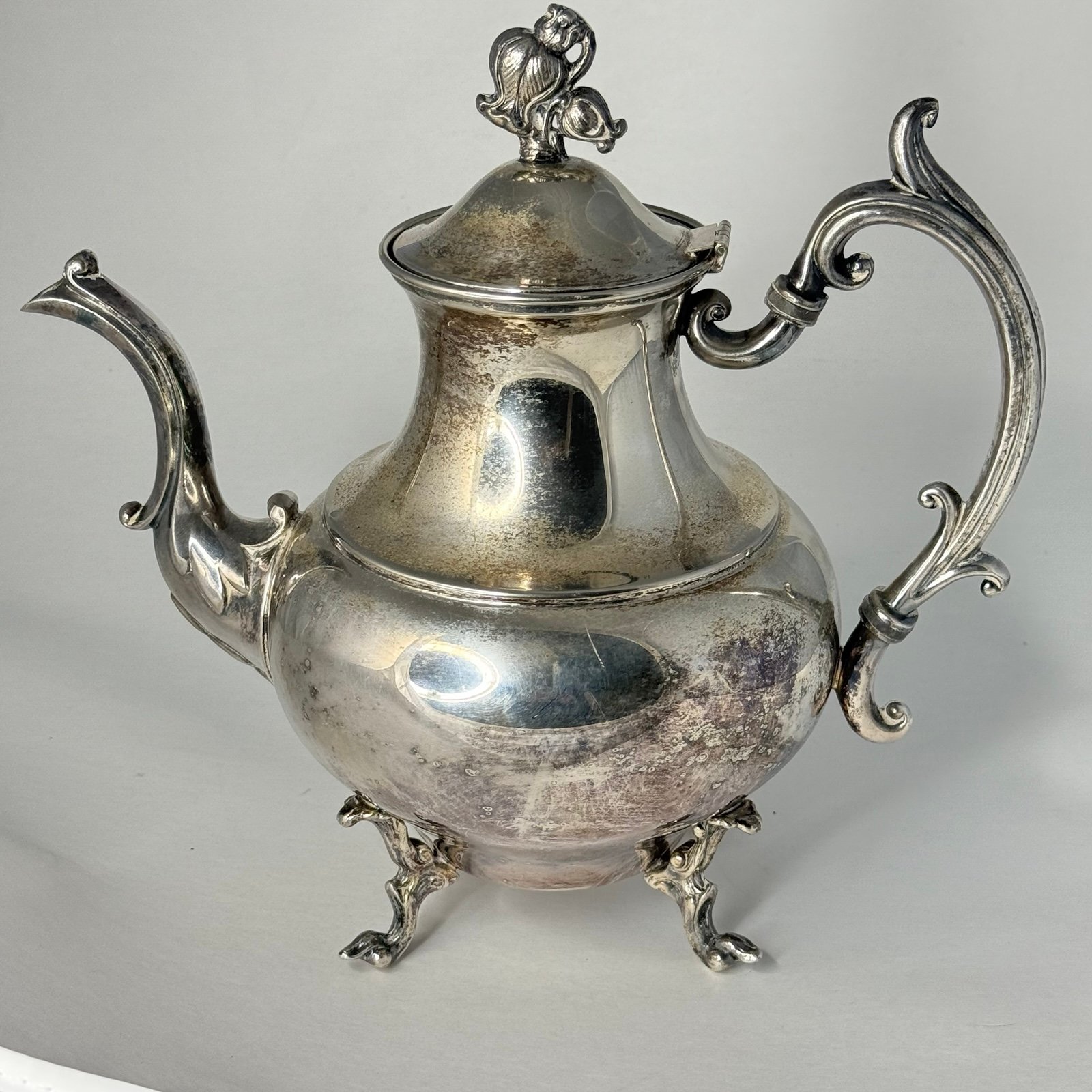 Antique Silver Plated Coffee Pot
