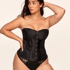 Adore Me black lace corset D9-29