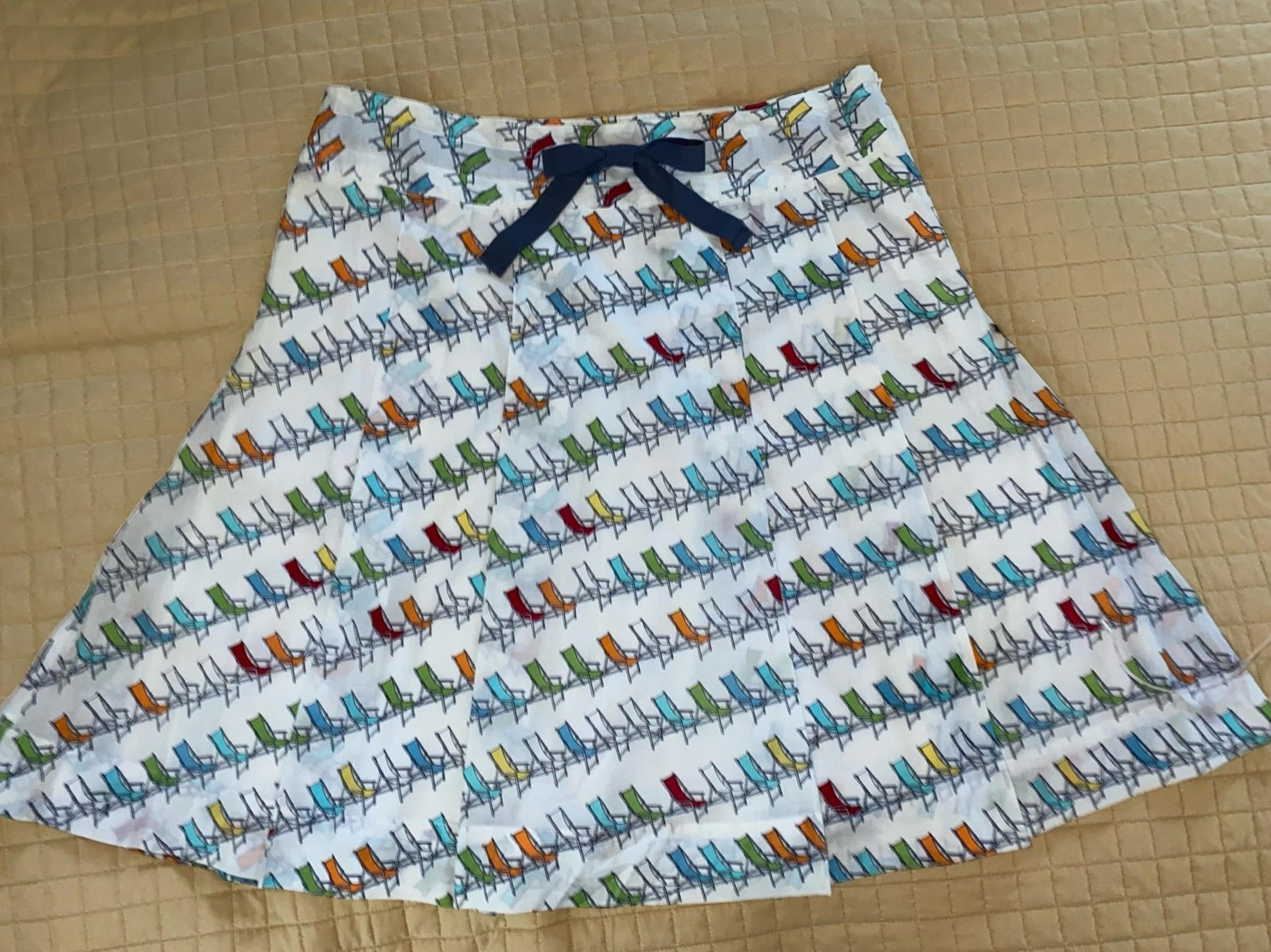Liz Claiborne Beach Chair pleated skirt . 12P