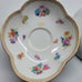 Rare Vintage Antique Meissen Quatrefoil Wild Flower Saucer Set. (Saucers Only