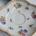 Rare Vintage Antique Meissen Quatrefoil Wild Flower Saucer Set. (Saucers Only