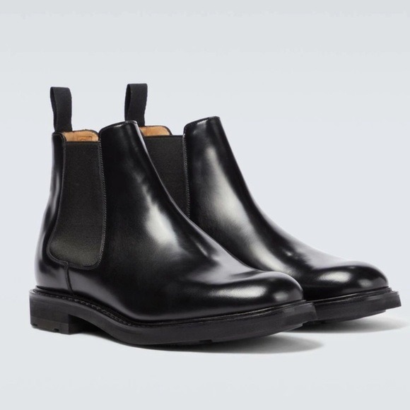 Church’s Black Leather chelsea Ankle Boots Welwyn