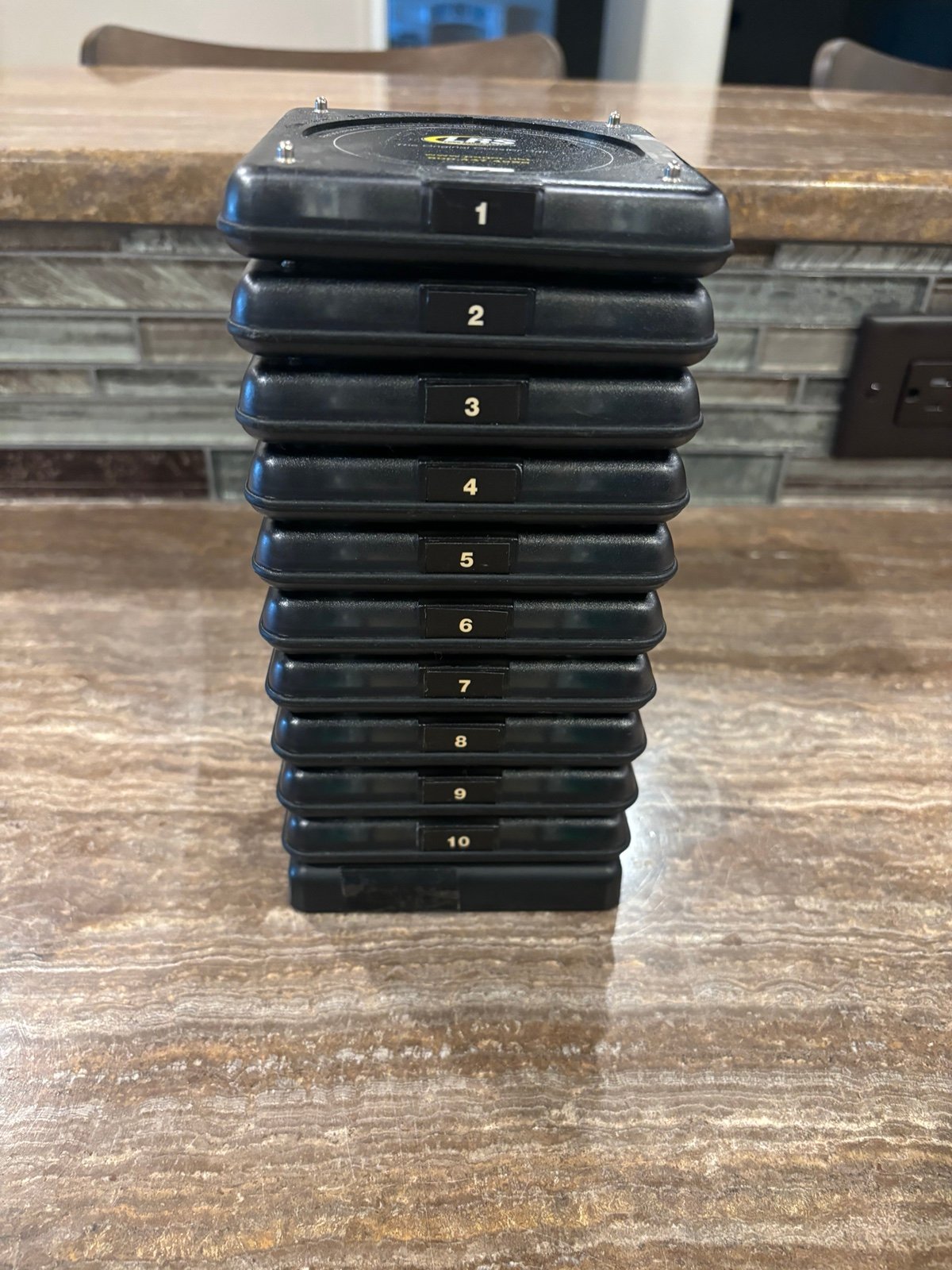 LRS Long Range Systems Coaster Call Restaurant Pagers Lot Of 10 And Base
