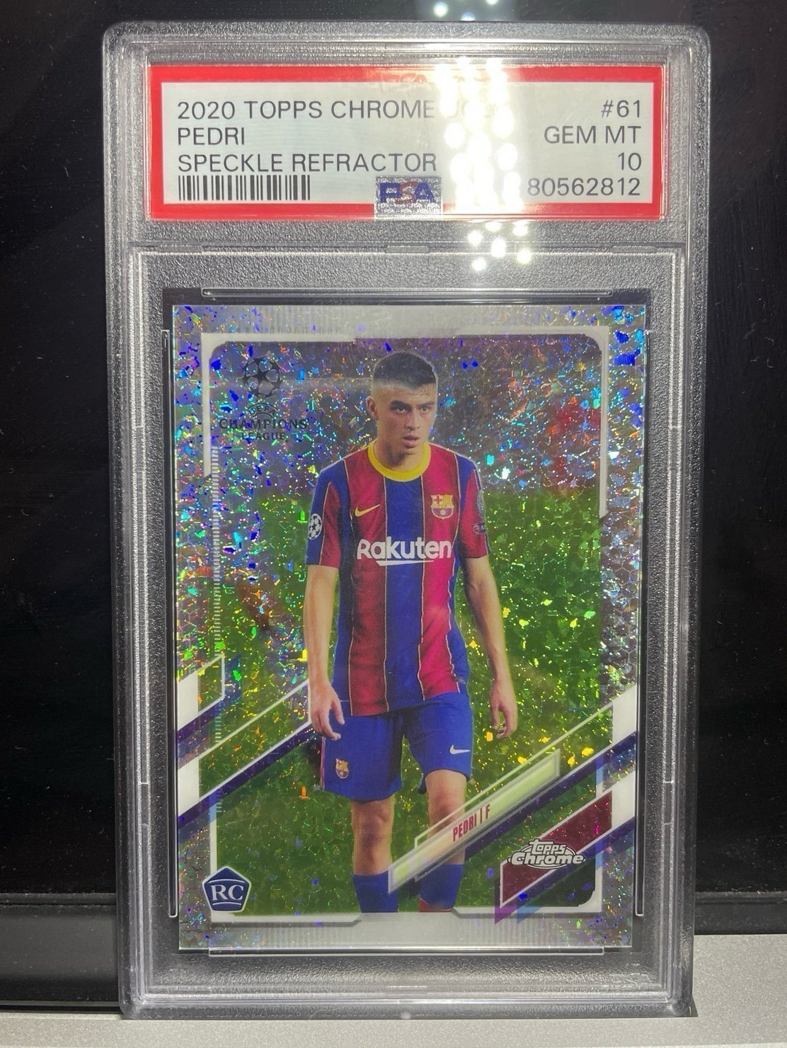 その他 pedri rc 2021 psa10 2020-21 Topps UCL Japan Pedri Green Refractor 14/99 PSA 10