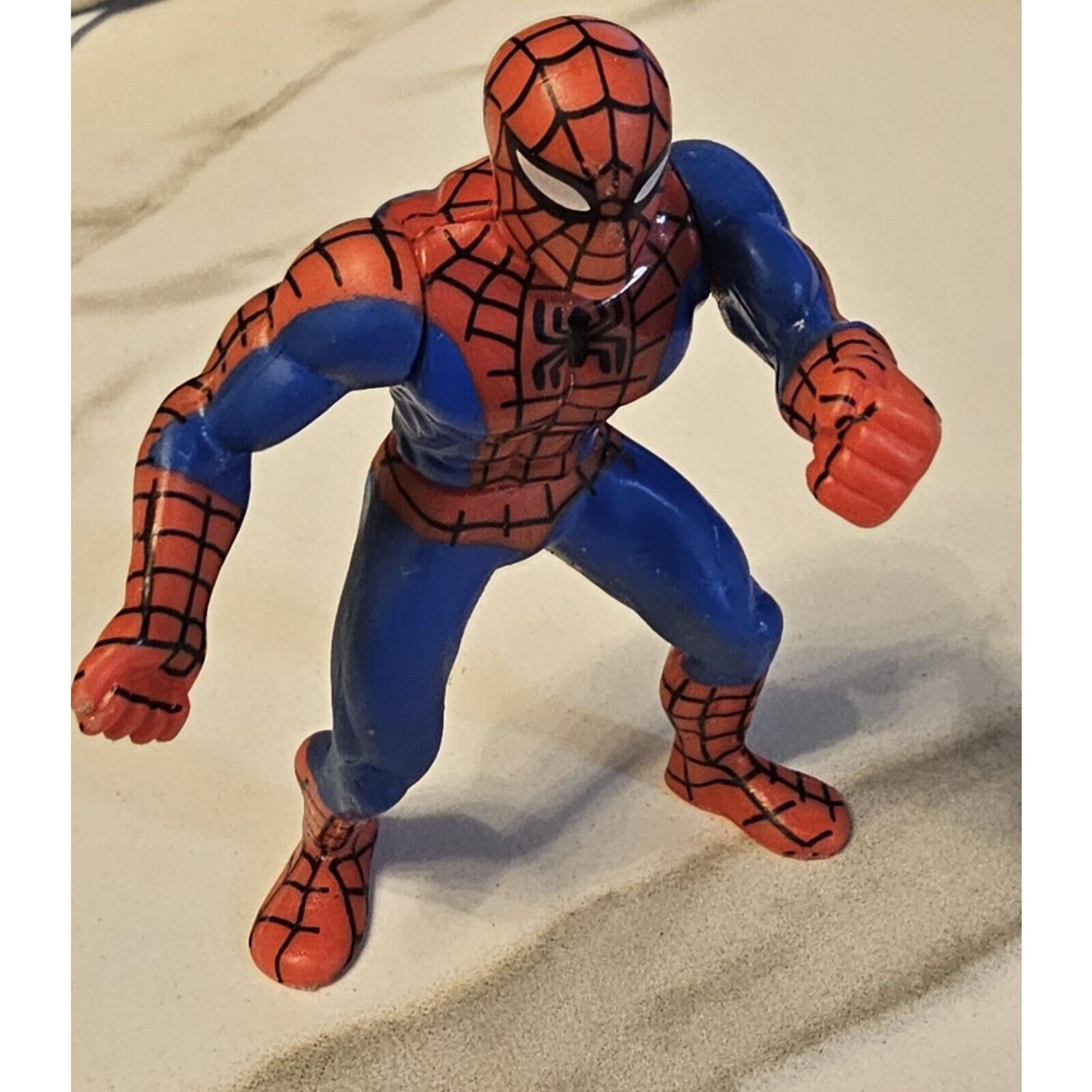 Vintage 1995 Marvel DC Comics Spiderman 3.5" Burger King Kids Meal Toy