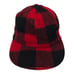 Haband Wool Blend Ear Neck Flap XL Hat Plaid Red Black USA Hunting Cap Vintage