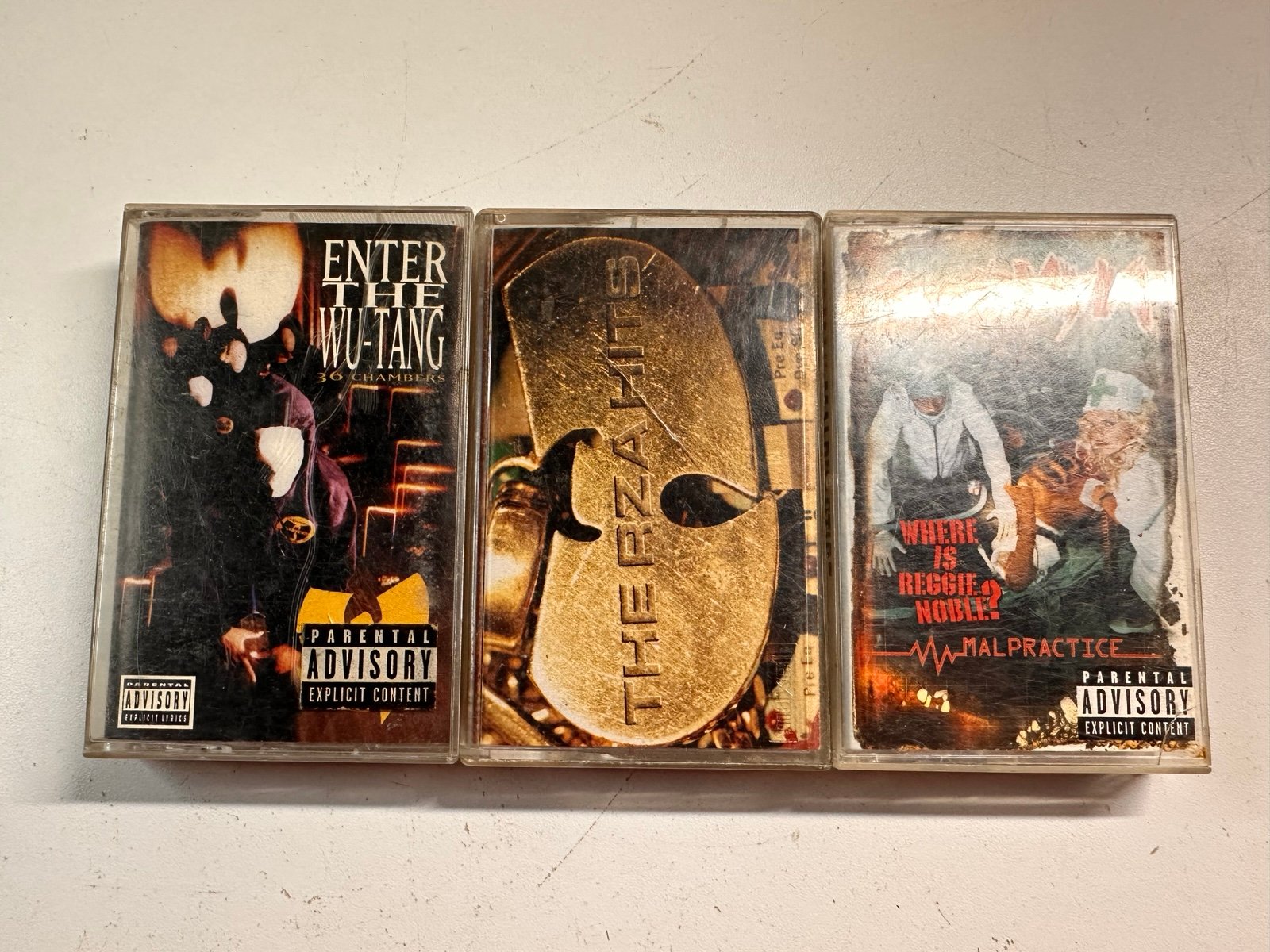 Bundle of 3 Wu-Tang Clan Redman RZA Music Cassettes