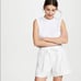 Vince Pencil Stripe Shorts Pull On Cream