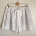 Vince Pencil Stripe Shorts Pull On Cream