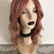 Redhead Pink Ombre Lace Front Human Wig