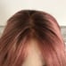 Redhead Pink Ombre Lace Front Human Wig