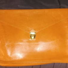 Vintage Cowhide Leather Portfolio Carrier Briefcase