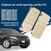 Beige Driver Left + Passenger Right Side Sun Visor with Light Compatible with To