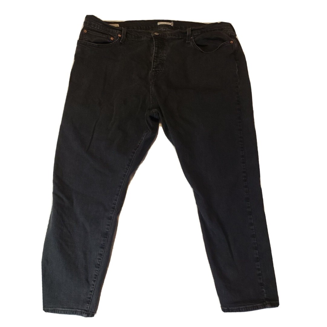 Levi's Wedgie Skinny Jeans Women's High Rise Mom Black Denim Button Fly Slim 24W