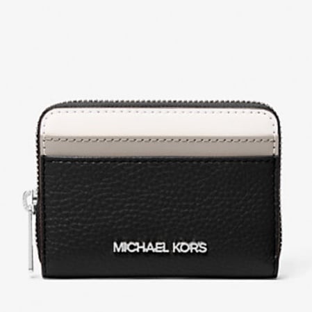 Michael Kors Jet Set Travel Medium Color-Block Wallet Black Combo NWT