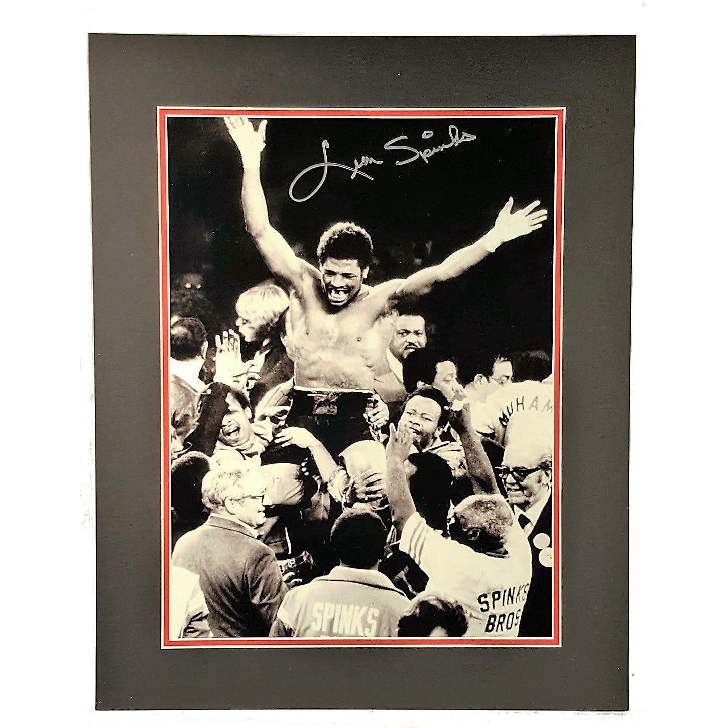 Leon Spinks Signed Autographed 16x20 Matted