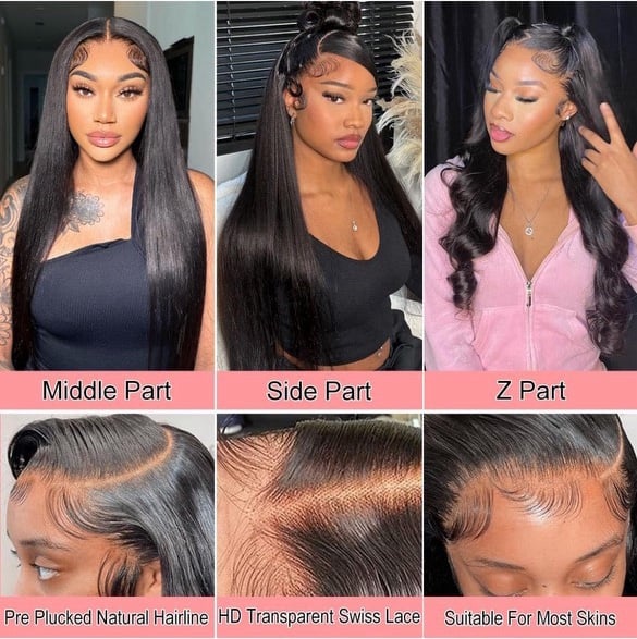30” HD Lace Front 13x6 Glueless Human Hair Wig