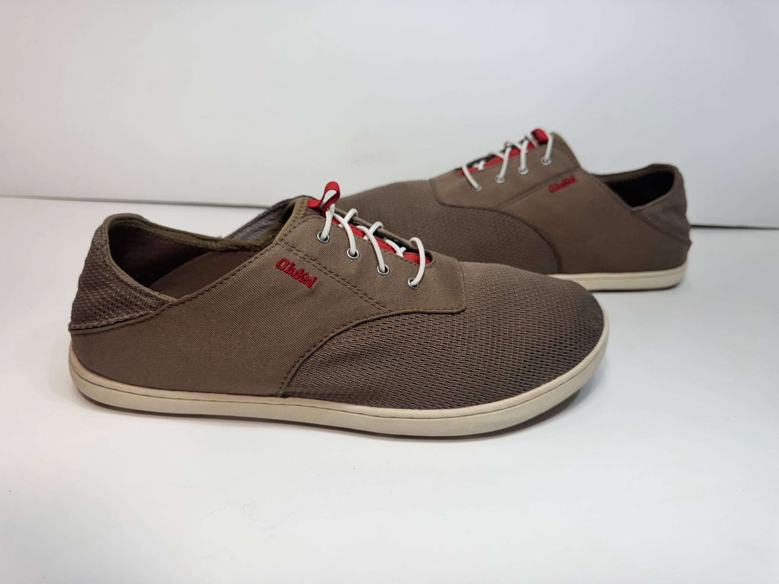 OluKai Nohea Moku Mesh 10283-RK13 Brown Slip On Casual Shoes Men's Size 10.5 M