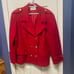 International Scene Vintage Wool Blazer Red Double breast