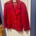 International Scene Vintage Wool Blazer Red Double breast