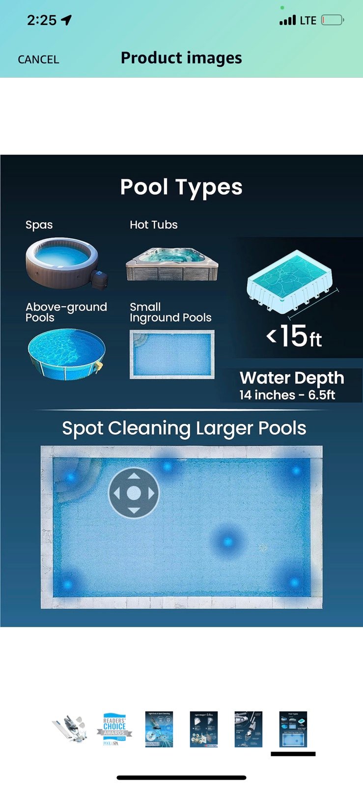2023 KOKIDO Fine Filter Rechargeable Pool Vacuum - 380