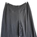 Eloquii Womens Belted Wide Leg Pants Plus Size 18 Black Linen Blend Pleated NEW