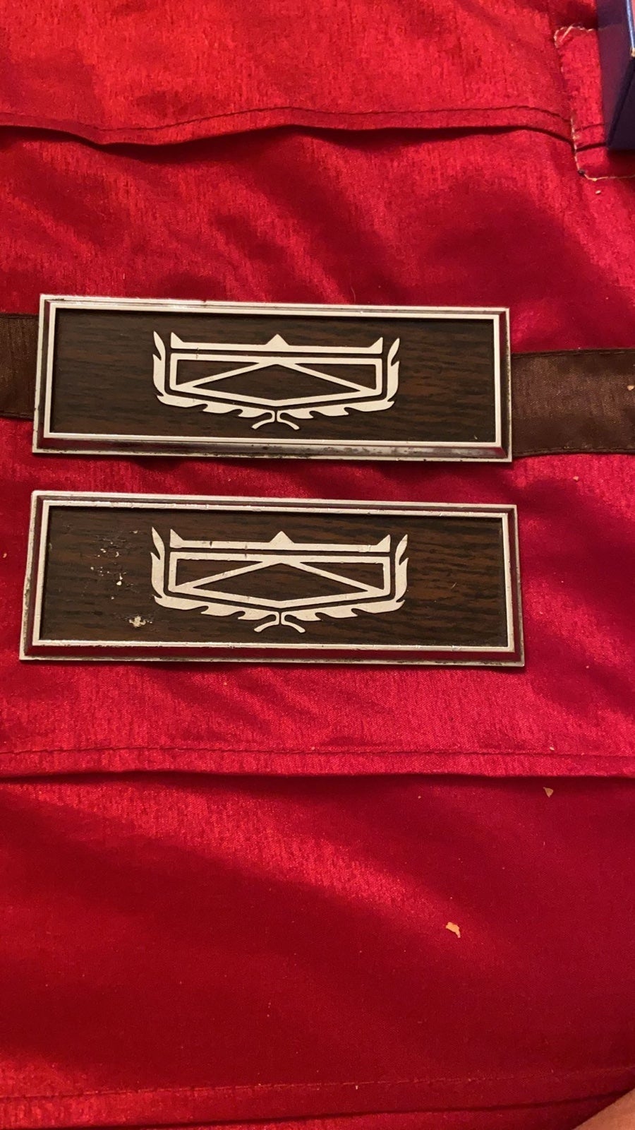 1977 Ford LTD II Wagon Vintage Rear Door & Inner Door Emblem Set