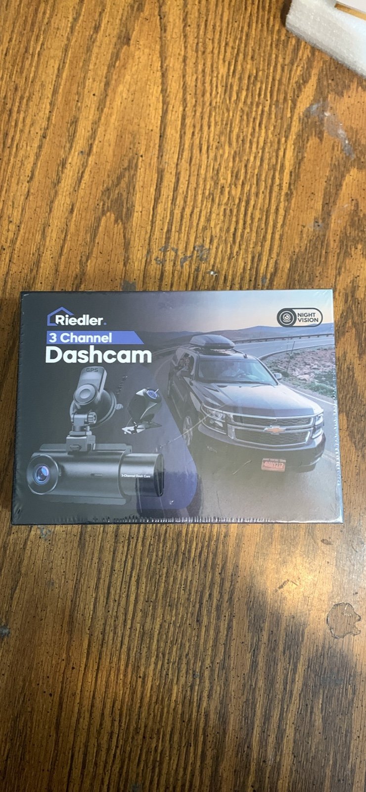 New - Riedler Dashcam 3 Channel 2k/1080p with 1080p Interior and 1080p Rear Cam
