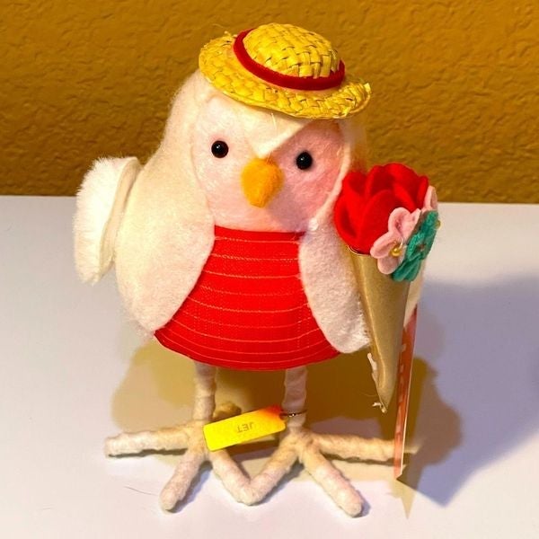 Love Bird with Flowers and Hat Jet NWT Cute Collectible 2023 SPRITZ