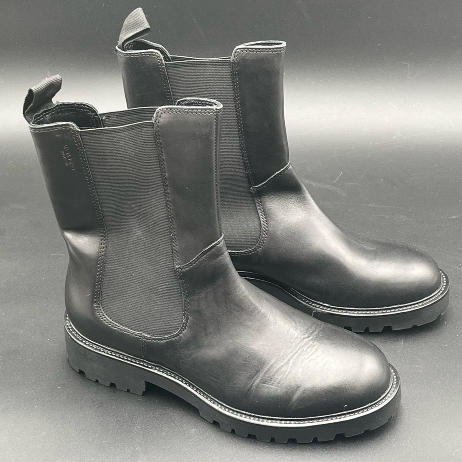 Vagabond Black Leather Chelsea Boots Sz 9