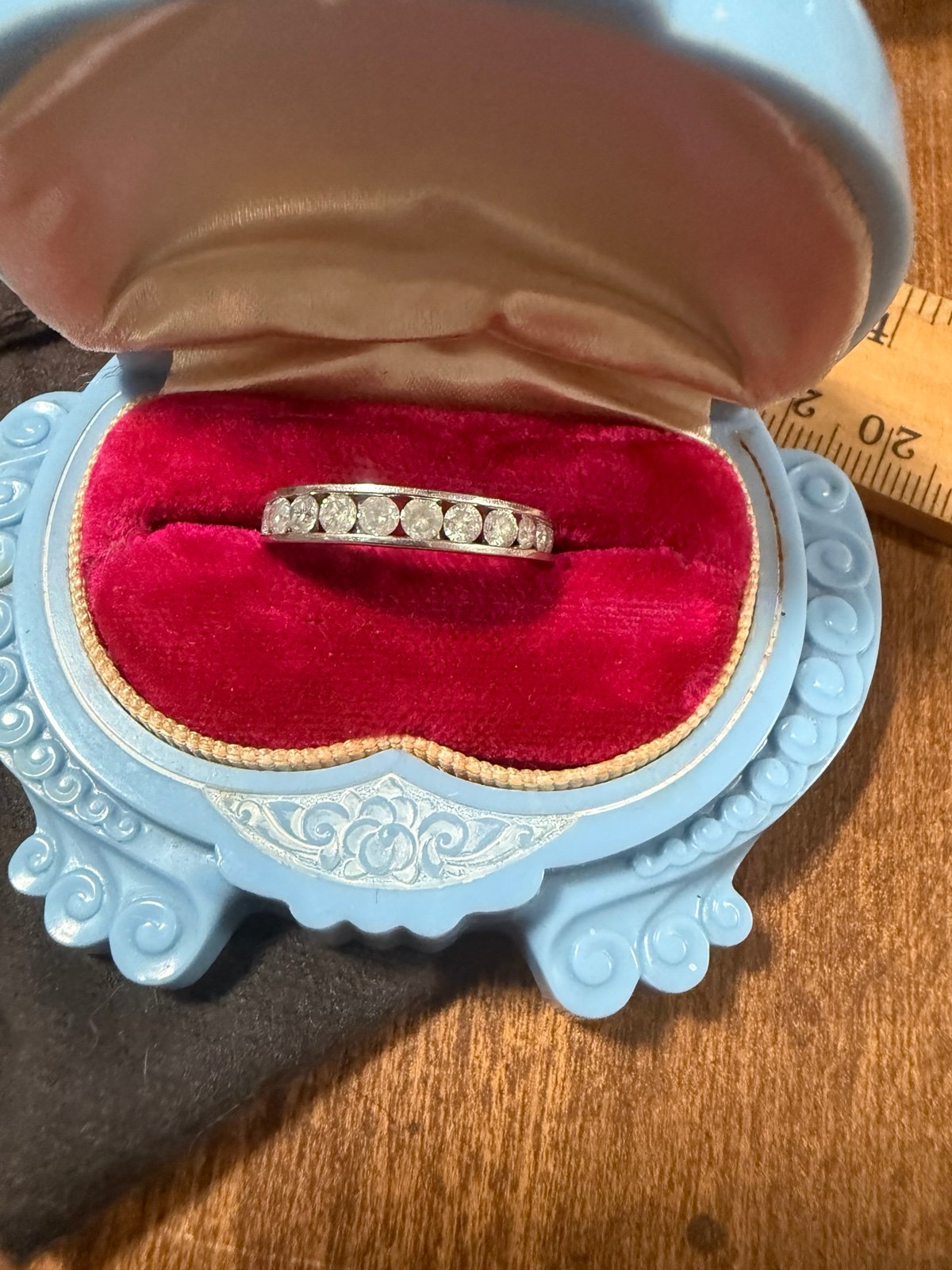 10k 10kt 1ctw diamond band half eternity