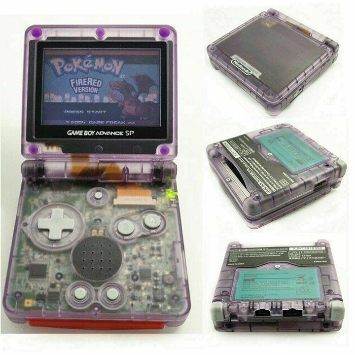Nintendo Game Boy Advance GBA SP Atomic Purple System AGS 001 Refurbished!