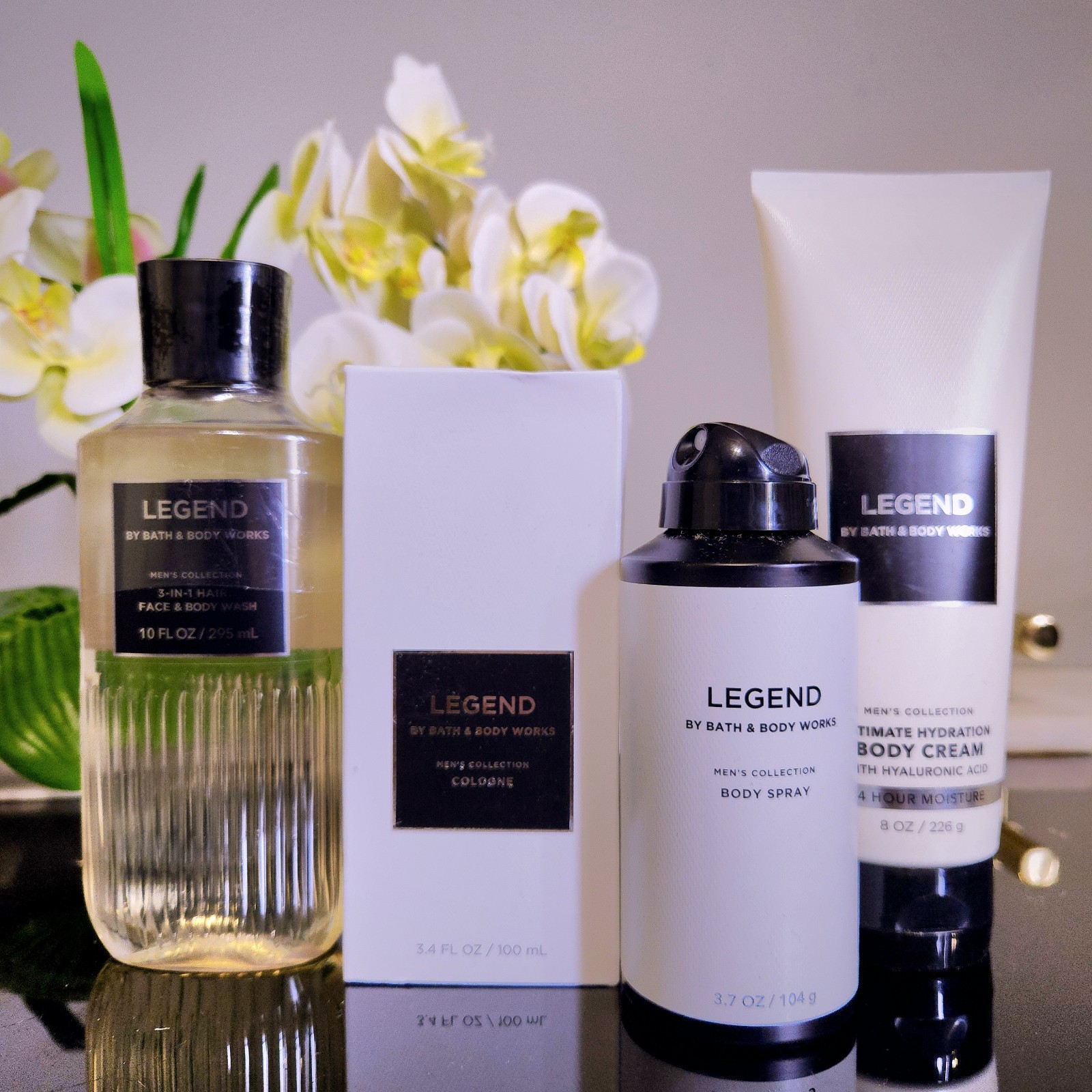 Legend men's cologne collection 4pc. Bath and body works DISCONTINUED Cream wash