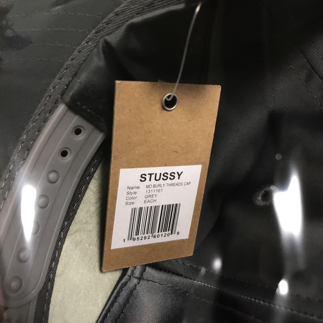 Stüssy: Men's Md Burly Threads Cap (Grey) | DSMNY E-SHOP