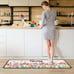 Tulip Floral Spring Decorative Kitchen Rugs Set of 2,Welcome Spring