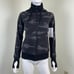 Athleta Womens Size XXS Black Camo Triumph Full Zip Cotton Hoodie NEW Jacket