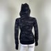 Athleta Womens Size XXS Black Camo Triumph Full Zip Cotton Hoodie NEW Jacket