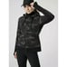 Athleta Womens Size XXS Black Camo Triumph Full Zip Cotton Hoodie NEW Jacket